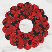 Crimson Shamrocks Wine Glass Label (Voorkant)