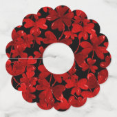 Crimson Shamrocks Wine Glass Label (Achterkant)