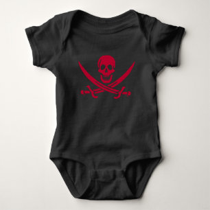 Crimson Skull & Swords Piratenvlag van Calico Jack Romper