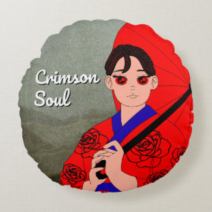 Crimson Soul decoratie Rond Kussen