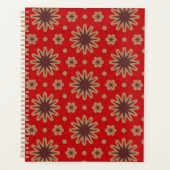 Crimson Starburst Bloom Planner (Voorkant)