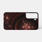 Crimson Starlight Orbits Abstract Cosmic Art Samsung Galaxy Hoesje (Achterkant horizontaal)