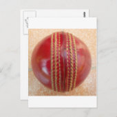 Crimson Stitch Focus: Close-up van het hart van Cr Briefkaart (Voorkant / Achterkant)