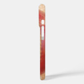 Crimson Stitch Focus: Close-up van het hart van Cr Case-Mate iPhone Case (Achterkant / Links)