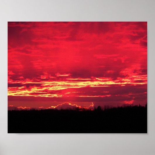 Crimson Sunset Poster (Voorkant)