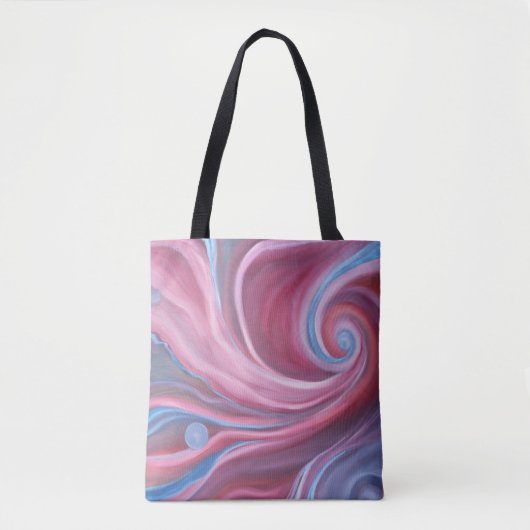 Crimson Swirl Canvas tas (Voorkant)
