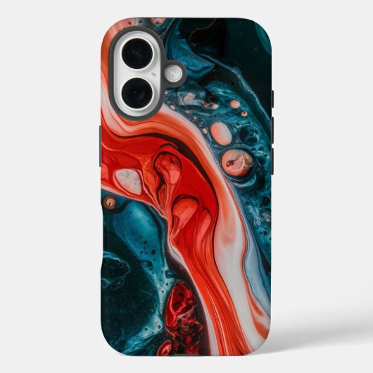 Crimson Tide Abstract Case-Mate iPhone Case (Achterkant)