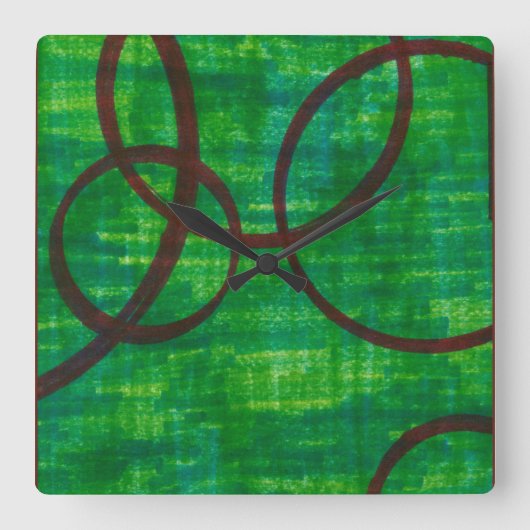 Crimson Trace II Vierkante Klok (Voorkant)