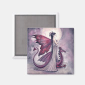 Crimson Twilight Fairy and Dragon Magnet (Recto/Verso)