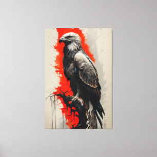 Crimson Vlucht Canvas Afdruk