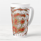 Crimson Vortex Latte Mug Mok (Rechterhoek)