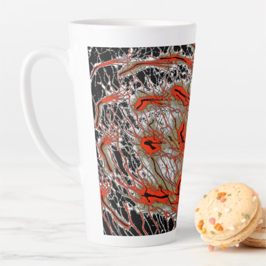 Crimson Vortex Latte Mug Mok (In situ)