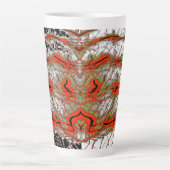 Crimson Vortex Latte Mug Mok (Voorkant)
