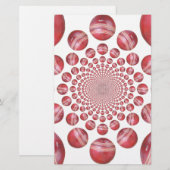 Crimson Vortex: Prachtige rode cricketbalkunst (Voorkant / Achterkant)