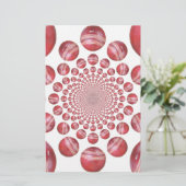 Crimson Vortex: Prachtige rode cricketbalkunst (Staand voorkant)