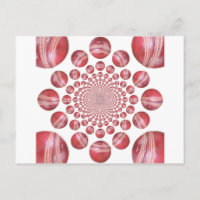 Crimson Vortex: Prachtige rode cricketbalkunst