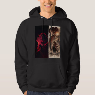 Crimson Warrior Anime Hoodie – Dual Shadow Editie