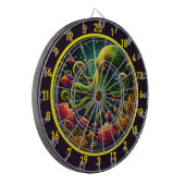 Crimson Wave Octopus Dartboard Dartbord (Voorkant Links)