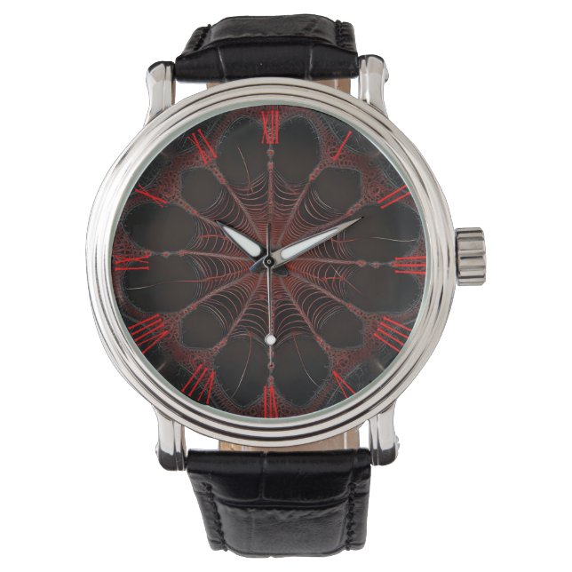 Crimson Web: Fractale dans met de Redback Spider Horloge (Voorkant)