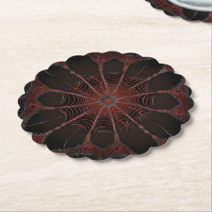 Crimson Web: Fractale dans met de Redback Spider Kartonnen Onderzetters