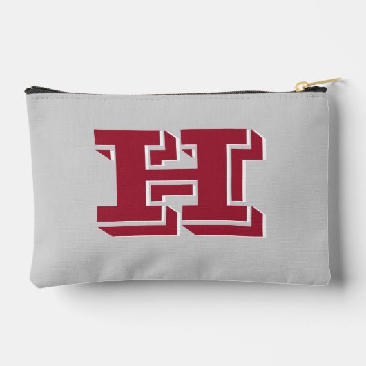 Crimson White School Varsity Letter Block Monogram Etui (Achterkant)