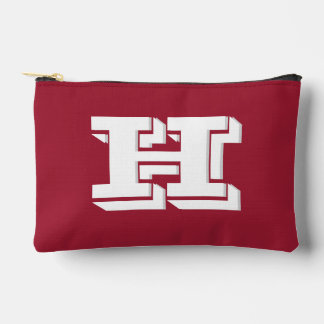 Crimson White School Varsity Letter Block Monogram Etui