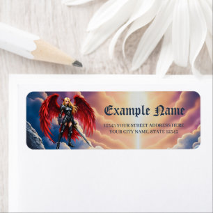Crimson Wing – Gevallen engel krijger Etiket