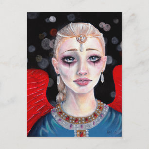 Crimson Wings Angel Briefkaart