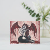 Crimson Wings Bloody Demon Carte postale (Debout devant)