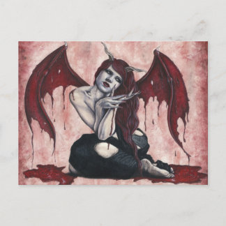 Crimson Wings Bloody Demon Carte postale
