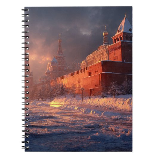 Crimson Winter in het Kremlin Notitieboek (Voorkant)