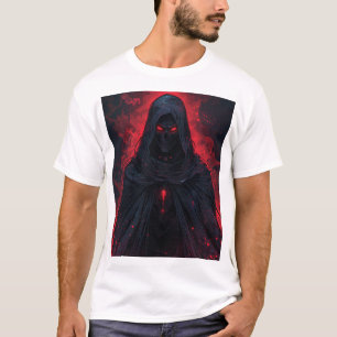 Crimson Wraith – Donkere Gotische Grim Reaper Fant T-shirt