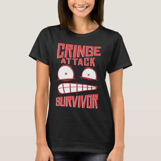 Cringe  phrase Gen Z  meme phrases Cringe T-shirt (Voorkant)