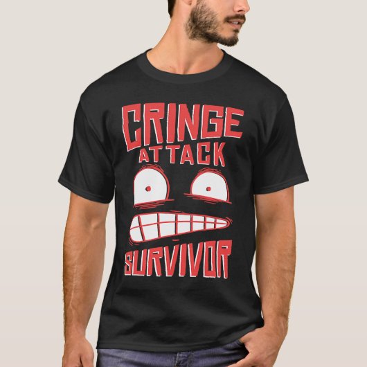 Cringe  phrase Gen Z  meme phrases Cringe T-shirt (Voorkant)