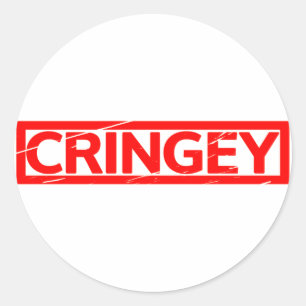 Cringey Stamp Ronde Sticker