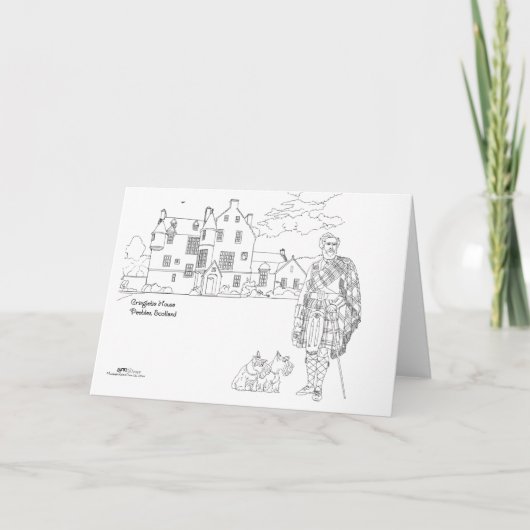 Cringletie House Scotland Kaart (Voorkant)