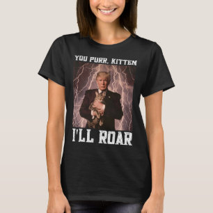 Cringy Alpha Trump Kitten Meme Kat Beschermer Crin T-shirt