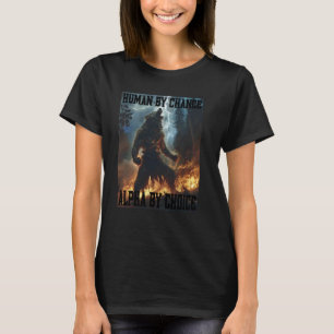 Cringy Howling Alpha Wolf Cringe Meme Funny Cringe T-shirt