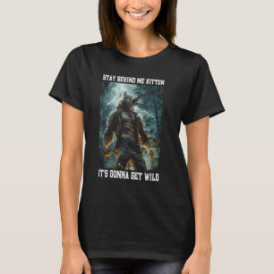 Cringy Weerwolf Kitten Wolf Meme Cringe Alpha T-shirt