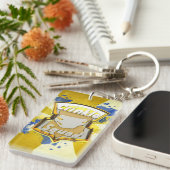 Crinkle Badge Sleutelhanger (Voorkant Rechts)