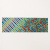Crinkle Stripes Tie Dye Yogamat (Voorkant (horizontaal))