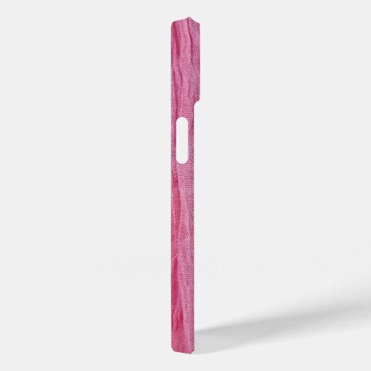 Crinkled roze crêpe stof Case-Mate iPhone case (Achterkant / Rechts)