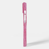 Crinkled roze crêpe stof Case-Mate iPhone case (Achterkant / Links)