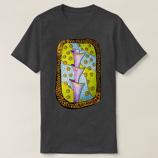 Crinoid Archimedes Fossil T-shirt (Design voorkant)