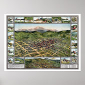 Cripple Creek, CO Panoramic Map - 1896 Poster (Voorkant)