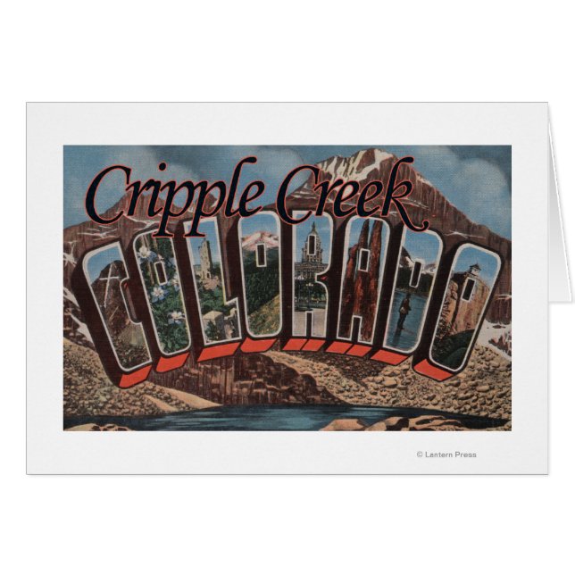 Cripple Creek, Colorado - Scènes de grandes lettre (Devant horizontal)