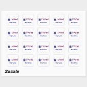 #CripTheVote Ik heb gestemd stickers (vierkant) kl (Vel)