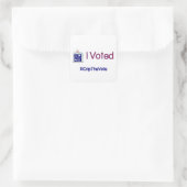 #CripTheVote Ik heb gestemd stickers (vierkant) kl (Tas)