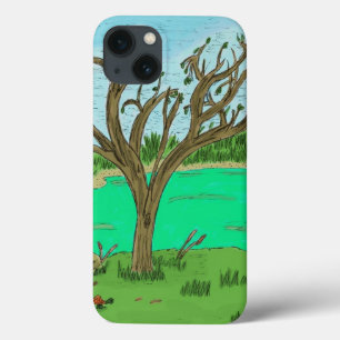 Crique avec coque ipad d'arbre