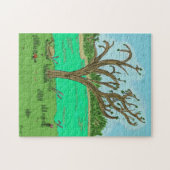 Crique avec puzzle d'arbre (Horizontal)